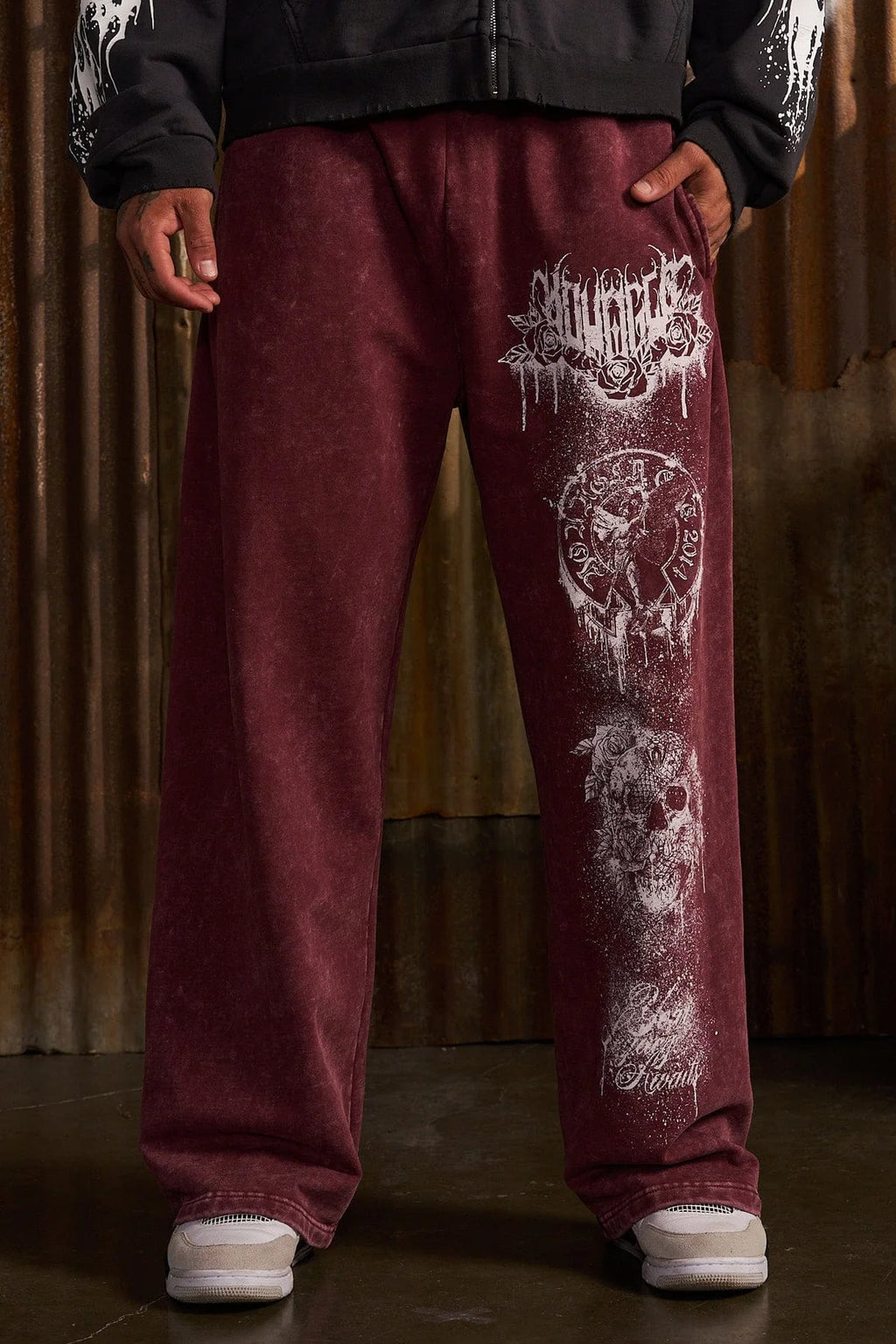 DYNASTY SWEATS BURGUNDY
