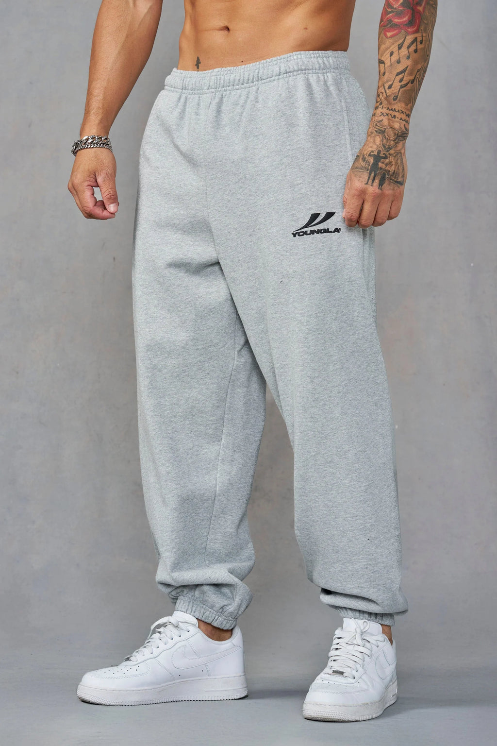 THROWBACK BAGGY JOGGERS GREY