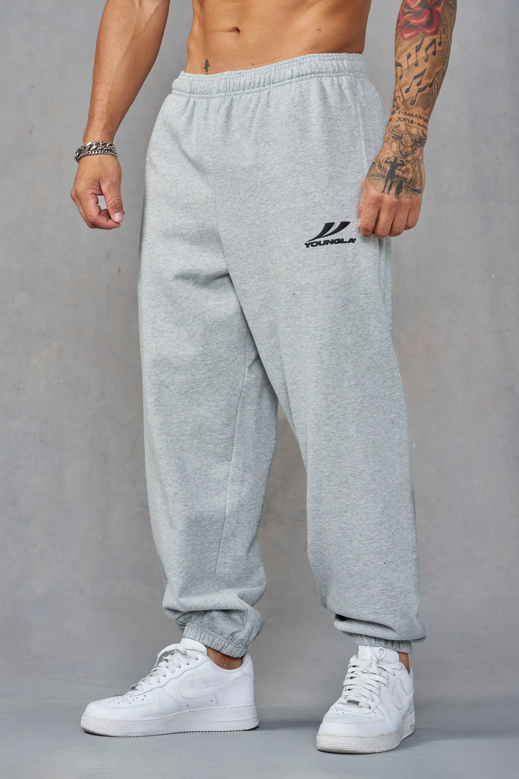THROWBACK BAGGY JOGGERS GREY