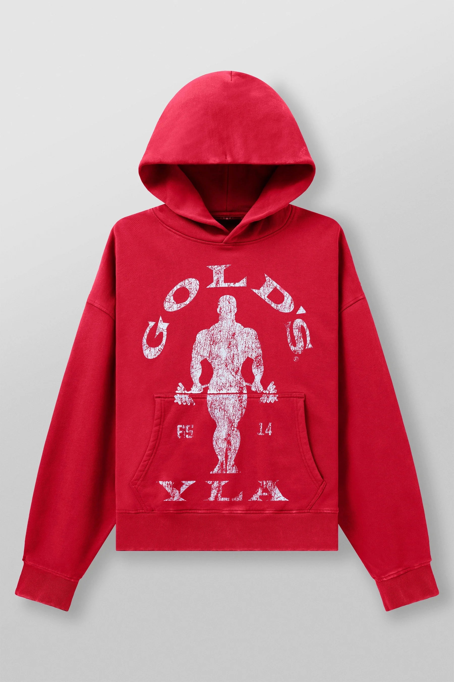 GOLDS GYM CLASSIC HOODIE RED