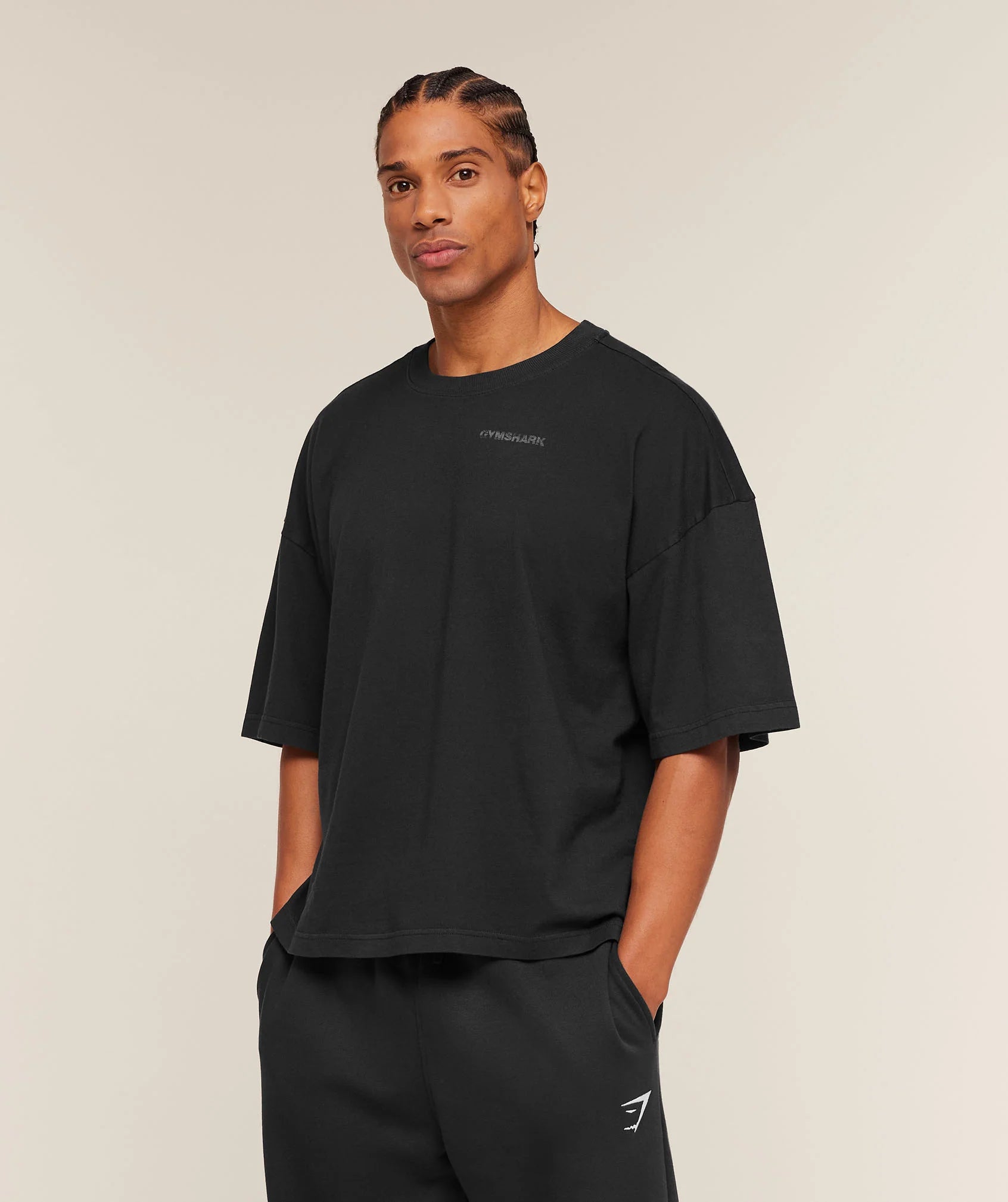 ACCENT BOXY T-SHIRT [BLACK]