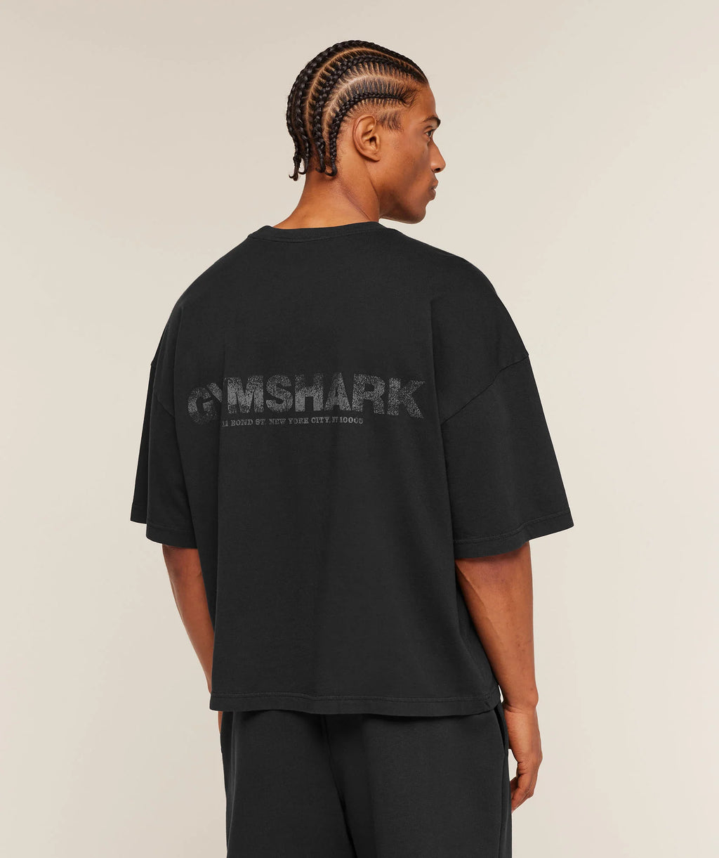 ACCENT BOXY T-SHIRT [BLACK]