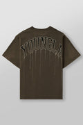 DRIP OVERSIZED TEE BROWN